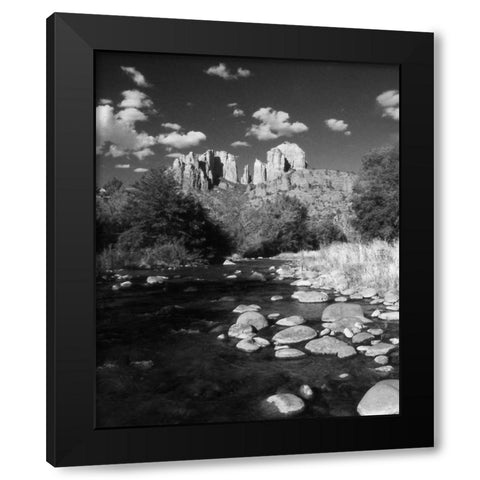 Desert Stream II Black Modern Wood Framed Art Print with Double Matting by Larson, Scott