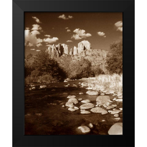 Desert Stream III Black Modern Wood Framed Art Print by Larson, Scott
