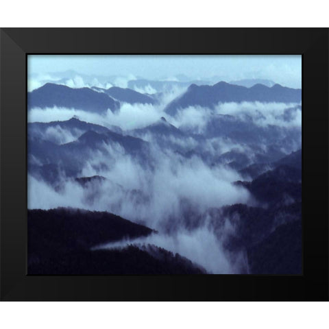 Smokey Mountains I Black Modern Wood Framed Art Print by Larson, Scott