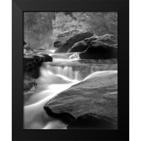 Moving Water IV Black Modern Wood Framed Art Print by Larson, Scott