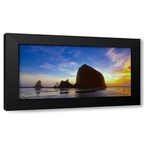 Cannon Beach VI Black Modern Wood Framed Art Print by Leahy, Ike
