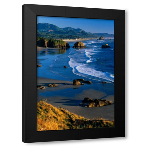 Ecola State Park II Black Modern Wood Framed Art Print with Double Matting by Leahy, Ike