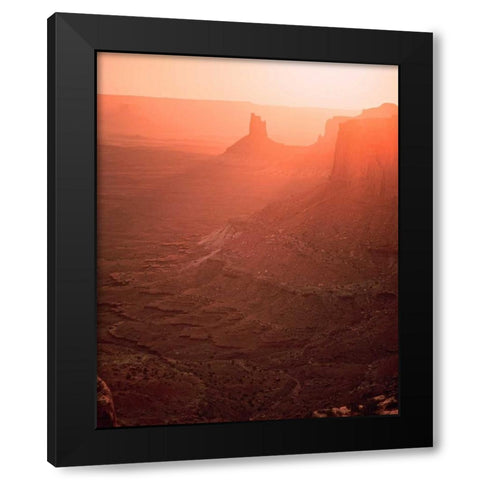Canyon Lands National Park I Black Modern Wood Framed Art Print with Double Matting by Leahy, Ike
