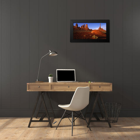 Monument Valley I Black Modern Wood Framed Art Print by Leahy, Ike