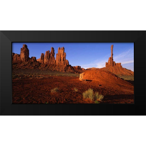 Monument Valley I Black Modern Wood Framed Art Print by Leahy, Ike