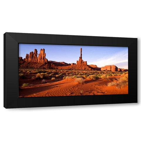 Monument Valley II Black Modern Wood Framed Art Print by Leahy, Ike