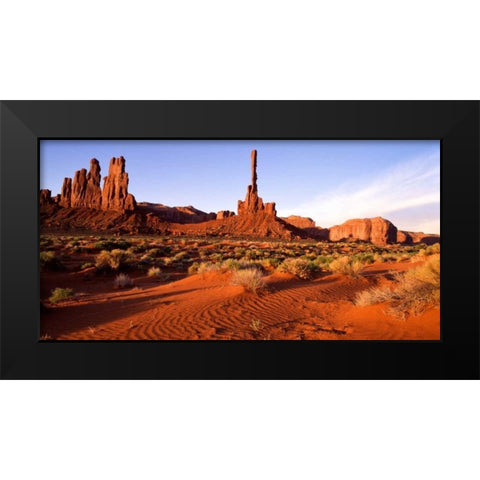 Monument Valley II Black Modern Wood Framed Art Print by Leahy, Ike