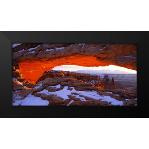 Canyon Lands National Park III Black Modern Wood Framed Art Print by Leahy, Ike