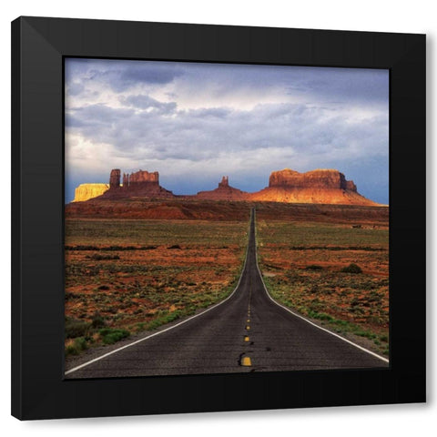 Monument Valley IV Black Modern Wood Framed Art Print by Leahy, Ike