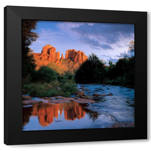 Sedona Black Modern Wood Framed Art Print by Leahy, Ike