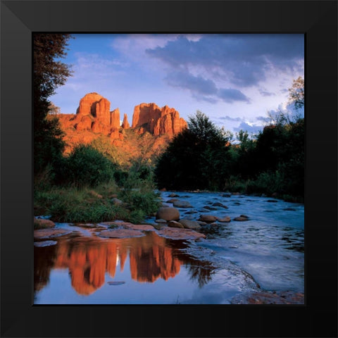 Sedona Black Modern Wood Framed Art Print by Leahy, Ike