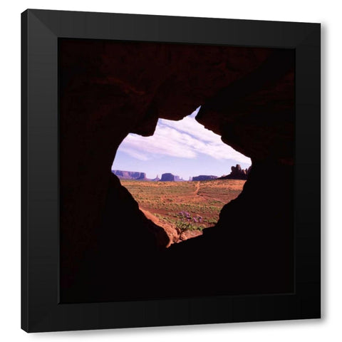 Monument Valley VIII Black Modern Wood Framed Art Print with Double Matting by Leahy, Ike