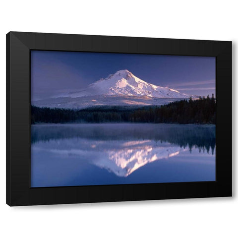 Mt. Hood I Black Modern Wood Framed Art Print by Leahy, Ike