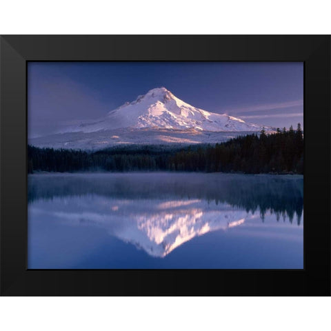 Mt. Hood I Black Modern Wood Framed Art Print by Leahy, Ike