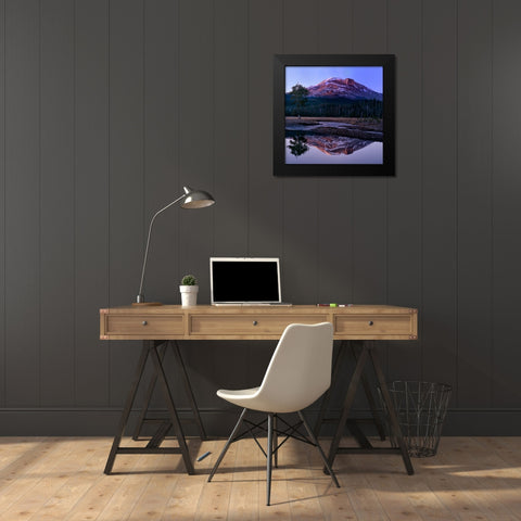 South Sister II Black Modern Wood Framed Art Print by Leahy, Ike