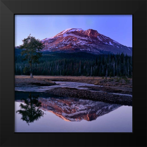 South Sister II Black Modern Wood Framed Art Print by Leahy, Ike
