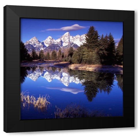 Grand Teton National Park VII Black Modern Wood Framed Art Print with Double Matting by Leahy, Ike
