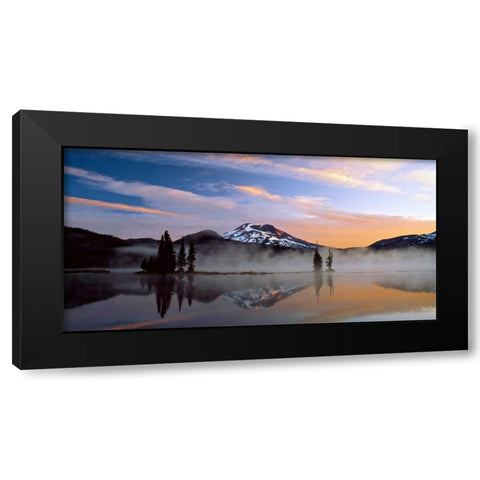 South Sister III Black Modern Wood Framed Art Print with Double Matting by Leahy, Ike