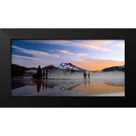 South Sister III Black Modern Wood Framed Art Print by Leahy, Ike