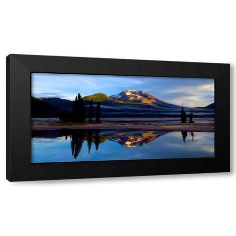 South Sister V Black Modern Wood Framed Art Print by Leahy, Ike