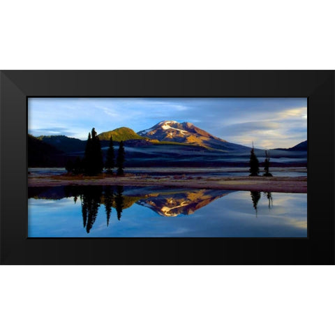 South Sister V Black Modern Wood Framed Art Print by Leahy, Ike