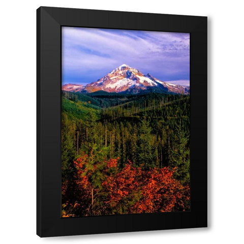 Mt. Hood IV Black Modern Wood Framed Art Print by Leahy, Ike
