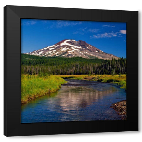 South Sister VI Black Modern Wood Framed Art Print with Double Matting by Leahy, Ike