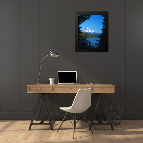 Mt. Hood VI Black Modern Wood Framed Art Print by Leahy, Ike