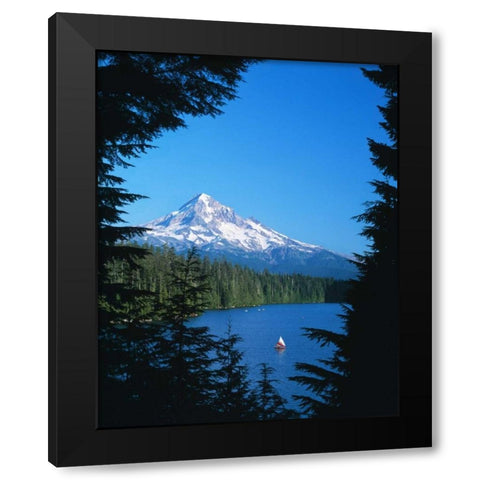 Mt. Hood VI Black Modern Wood Framed Art Print by Leahy, Ike