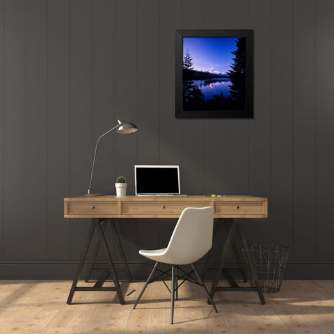 Mt. Hood VII Black Modern Wood Framed Art Print by Leahy, Ike