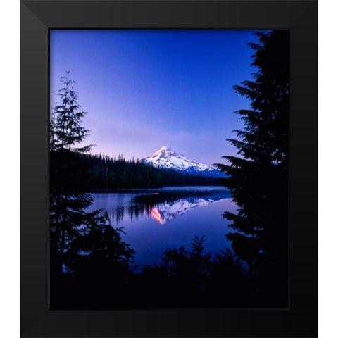 Mt. Hood VII Black Modern Wood Framed Art Print by Leahy, Ike