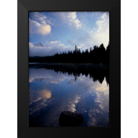 Mt. Hood VIII Black Modern Wood Framed Art Print by Leahy, Ike