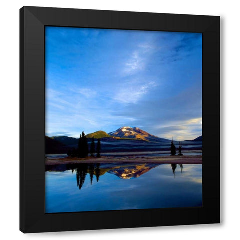 South Sister VII Black Modern Wood Framed Art Print by Leahy, Ike