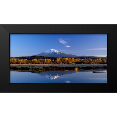 Mt. Adams II Black Modern Wood Framed Art Print by Leahy, Ike