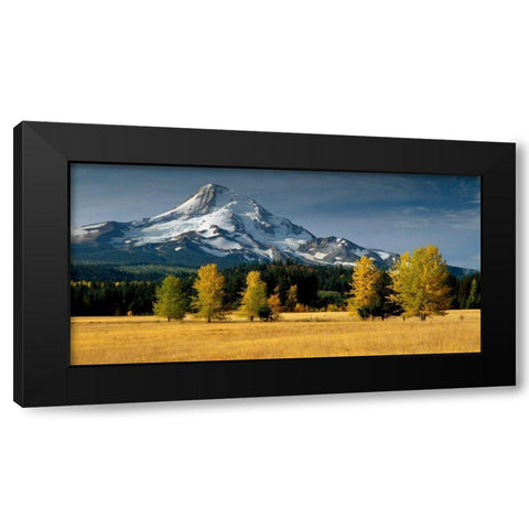 Mt. Hood IX Black Modern Wood Framed Art Print with Double Matting by Leahy, Ike