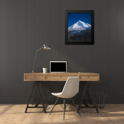 Mt. Hood XIII Black Modern Wood Framed Art Print by Leahy, Ike