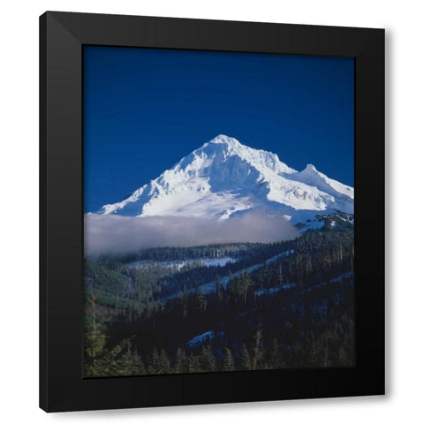 Mt. Hood XIII Black Modern Wood Framed Art Print with Double Matting by Leahy, Ike