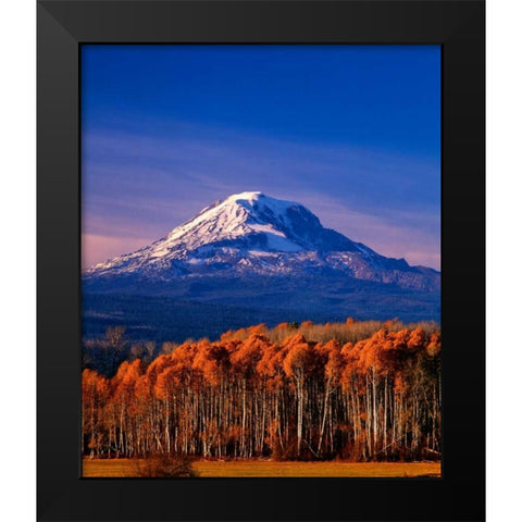 Mt. Adams III Black Modern Wood Framed Art Print by Leahy, Ike
