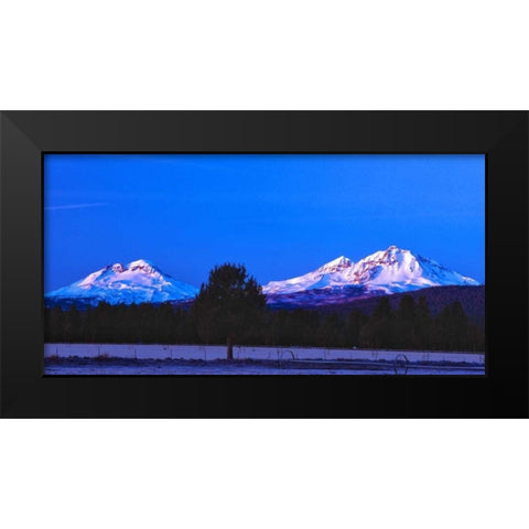 Three Sisters Black Modern Wood Framed Art Print by Leahy, Ike