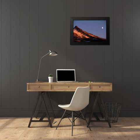 Mt. Hood XIV Black Modern Wood Framed Art Print by Leahy, Ike