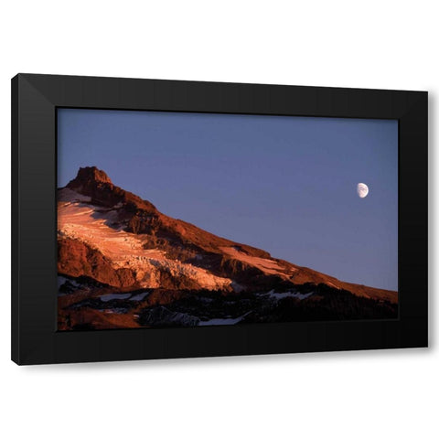 Mt. Hood XIV Black Modern Wood Framed Art Print with Double Matting by Leahy, Ike