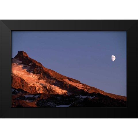 Mt. Hood XIV Black Modern Wood Framed Art Print by Leahy, Ike