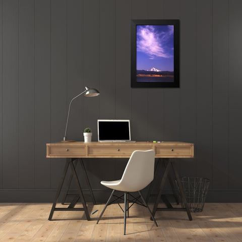 Mt. Hood XVIII Black Modern Wood Framed Art Print by Leahy, Ike