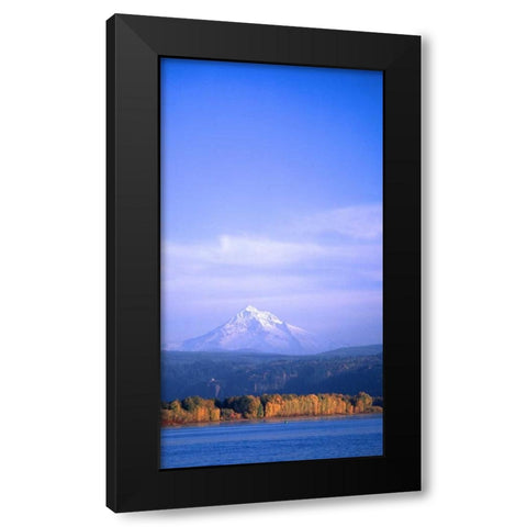 Mt. Hood XIX Black Modern Wood Framed Art Print with Double Matting by Leahy, Ike