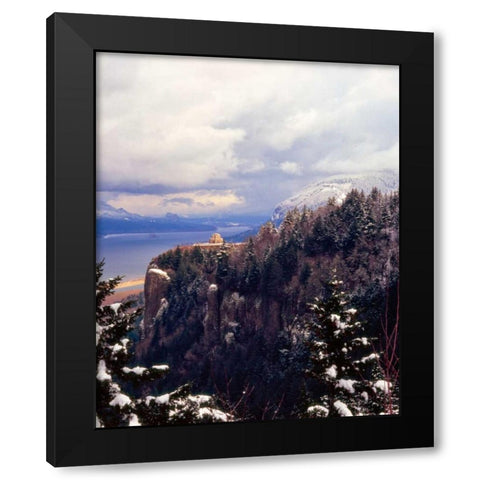 Columbia River Gorge I Black Modern Wood Framed Art Print by Leahy, Ike
