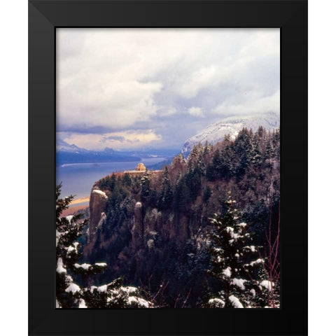 Columbia River Gorge I Black Modern Wood Framed Art Print by Leahy, Ike