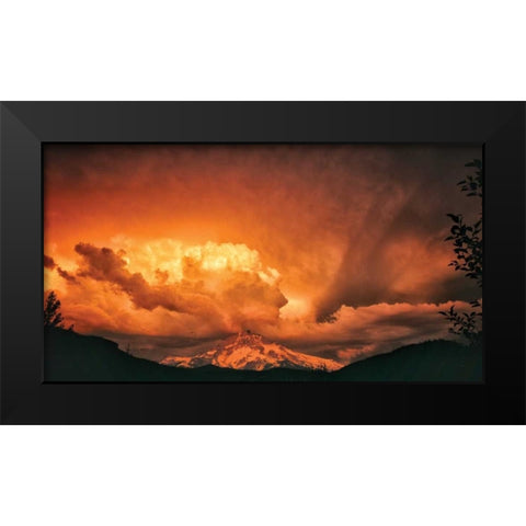 Mt. Hood XXXI Black Modern Wood Framed Art Print by Leahy, Ike