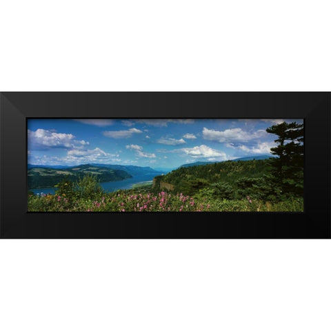 Columbia River Gorge V Black Modern Wood Framed Art Print by Leahy, Ike