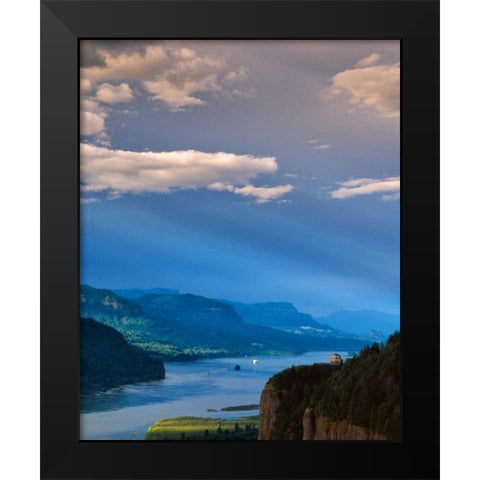 Columbia River Gorge VIII Black Modern Wood Framed Art Print by Leahy, Ike
