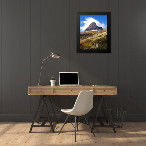 Clements Mountain Black Modern Wood Framed Art Print by Leahy, Ike